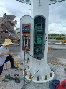蘭州高桿燈安裝現場